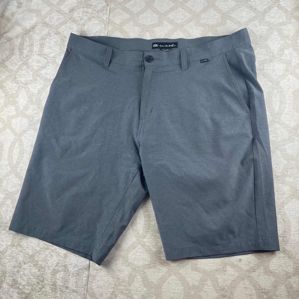 TravisMathew Beck Mens 36 Grey Excellent Stretch Performance Golf Shorts